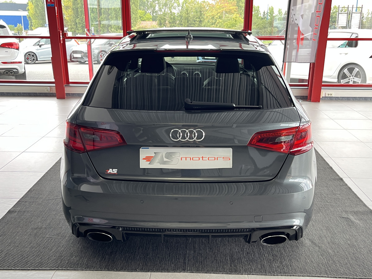 AUDI RS3 SPORTBACK 2,5 TFSI 367 S-TRONIC 7 QUATTRO TOIT PANORAMIQUE  GPS CAMERA KEYLESS HIFI BANG&OLUFSEN MAGNETIC RIDE FULL LED  ECHAPPEMENT RS REGULATEUR ADAPTATIF JANTES ROTOR AUDI DRIVE SIEGES RS CONFORT  SELECT EXCELLENT ETAT