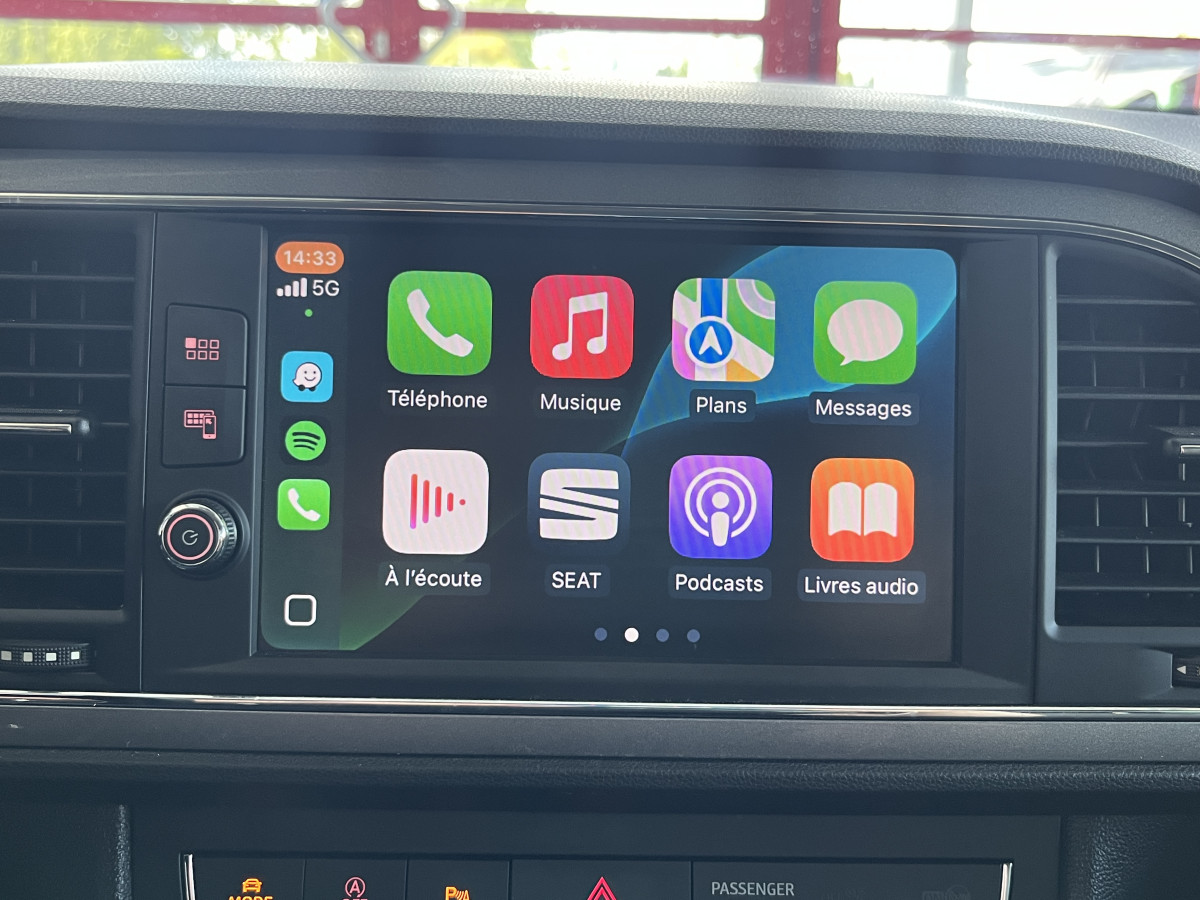SEAT LEON FR 1,4 TSI 150 GPS CAMERA APPLE CARPLAY  REGULATEUR PARK PILOT SEAT DRIVE PROFILE FULL LED EXCELLENT ETAT