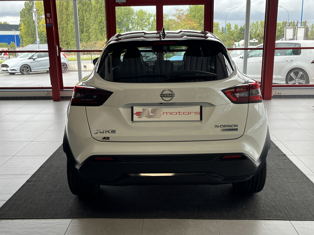 NISSAN JUKE 1,6 HYBRID 143 N-DESIGN GPS CAMERA 360 KEYLESS REGULATEUR LIMITEUR FEUX LED HIFI BOSE APPLE CARPLAY PACK HIVER ETAT NEUF