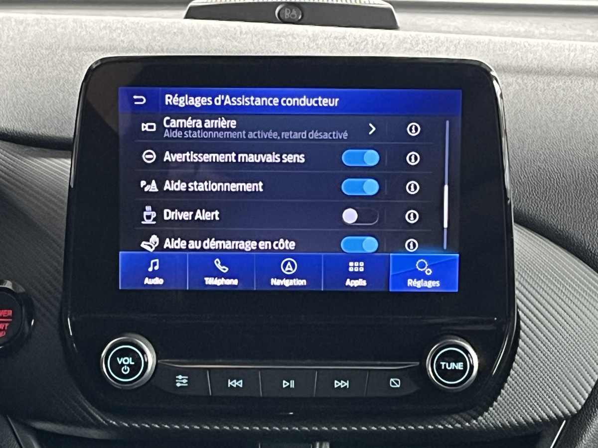 FORD FIESTA ST 1,5 200 PHASE 2  PACK PERFORMANCE  GPS CAMERA REGULATEUR LIMITEUR HIFI B&O PACK HIVER FULL LED KEYLESS VIRTUAL COCKPIT ETAT NEUF