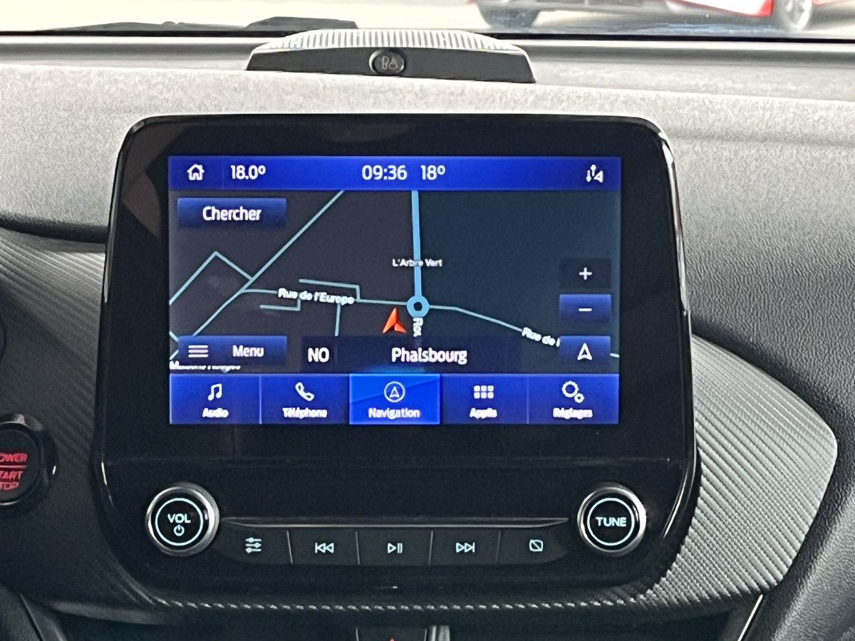 FORD FIESTA ST 1,5 200 PHASE 2  PACK PERFORMANCE  GPS CAMERA REGULATEUR LIMITEUR HIFI B&O PACK HIVER FULL LED KEYLESS VIRTUAL COCKPIT ETAT NEUF