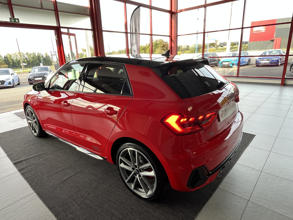 AUDI A1 SPORTBACK  40 TFSI 2,0  200  FULL S-LINE S-TRONIC 6  GPS CAMERA KEYLESS APPLE CARPLAY  HIFI BANG&OLUFSEN FULL LED REGULATEUR ADAPTATIF LIMITEUR  DRIVE SELECT DIGITAL COCKPIT PARKPILOT JANTES ALU 18   ETAT NEUF