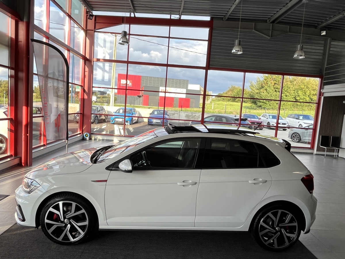 VOLKSWAGEN  POLO GTI 2,0 TSI 200 DSG6 TOIT PANORAMIQUE GPS ANDROID  CAMERA HIFI BEATS KEYLESS  APPLE CARPLAY DMS REGULATEUR ADAPTATIF LIMITEUR PARK PILOT JANTES BRESCIA FULL LED  EXCELLENT ETAT