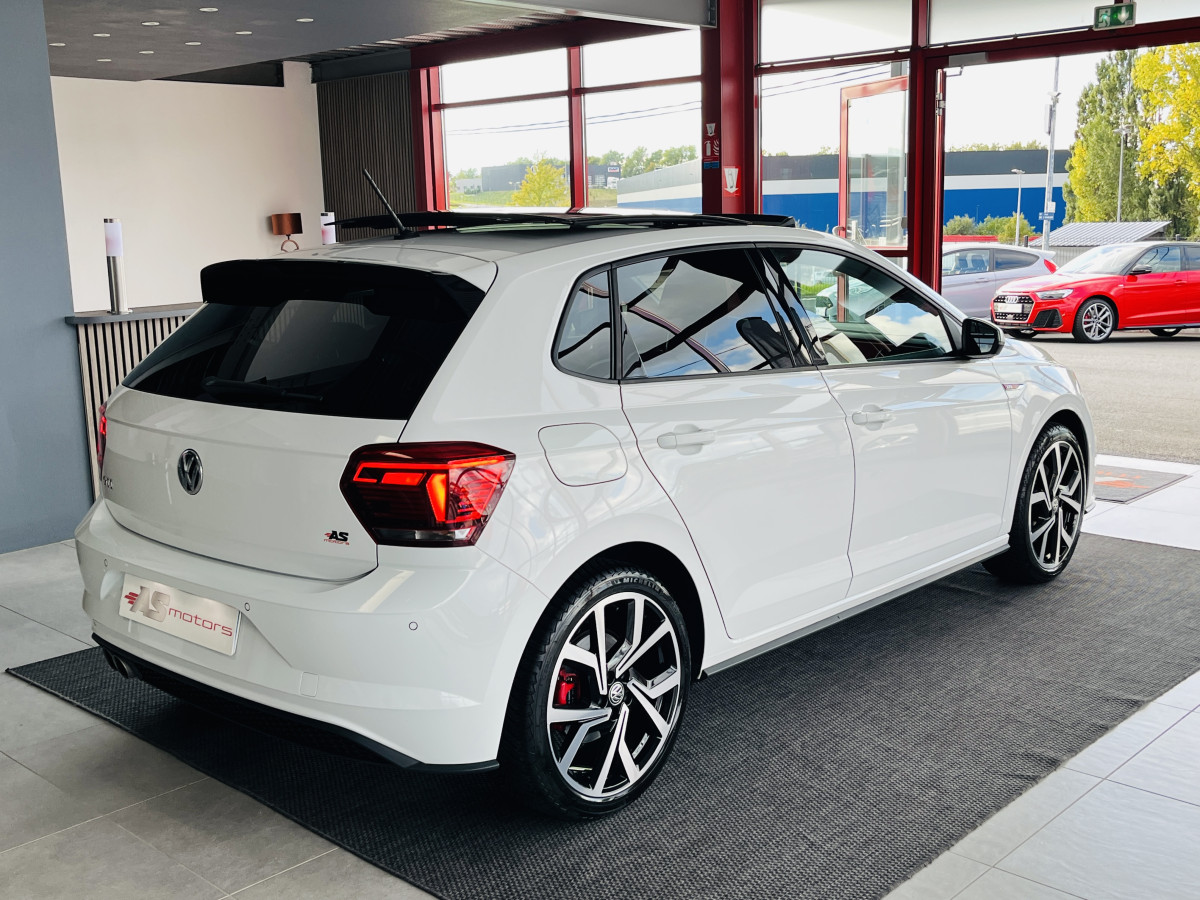 VOLKSWAGEN  POLO GTI 2,0 TSI 200 DSG6 TOIT PANORAMIQUE GPS ANDROID  CAMERA HIFI BEATS KEYLESS  APPLE CARPLAY DMS REGULATEUR ADAPTATIF LIMITEUR PARK PILOT JANTES BRESCIA FULL LED  EXCELLENT ETAT