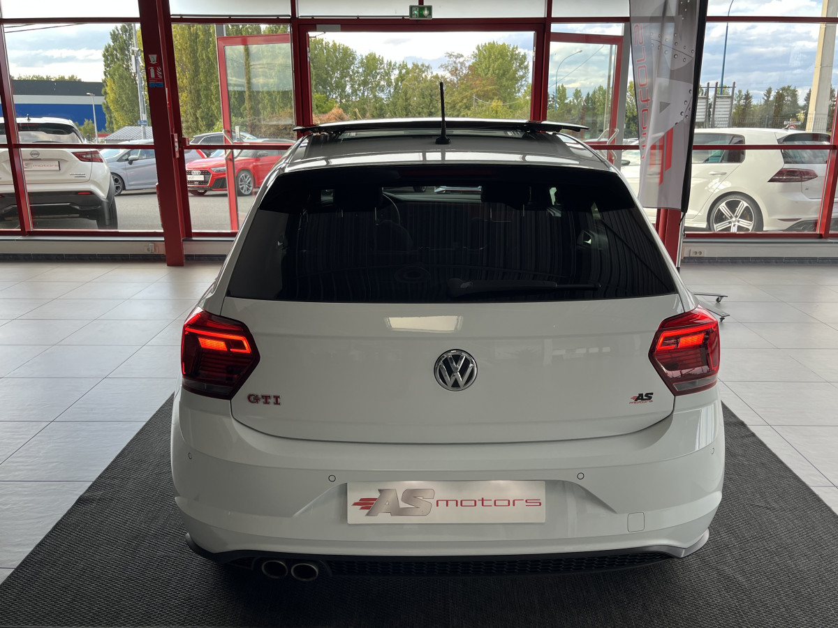 VOLKSWAGEN  POLO GTI 2,0 TSI 200 DSG6 TOIT PANORAMIQUE GPS ANDROID  CAMERA HIFI BEATS KEYLESS  APPLE CARPLAY DMS REGULATEUR ADAPTATIF LIMITEUR PARK PILOT JANTES BRESCIA FULL LED  EXCELLENT ETAT