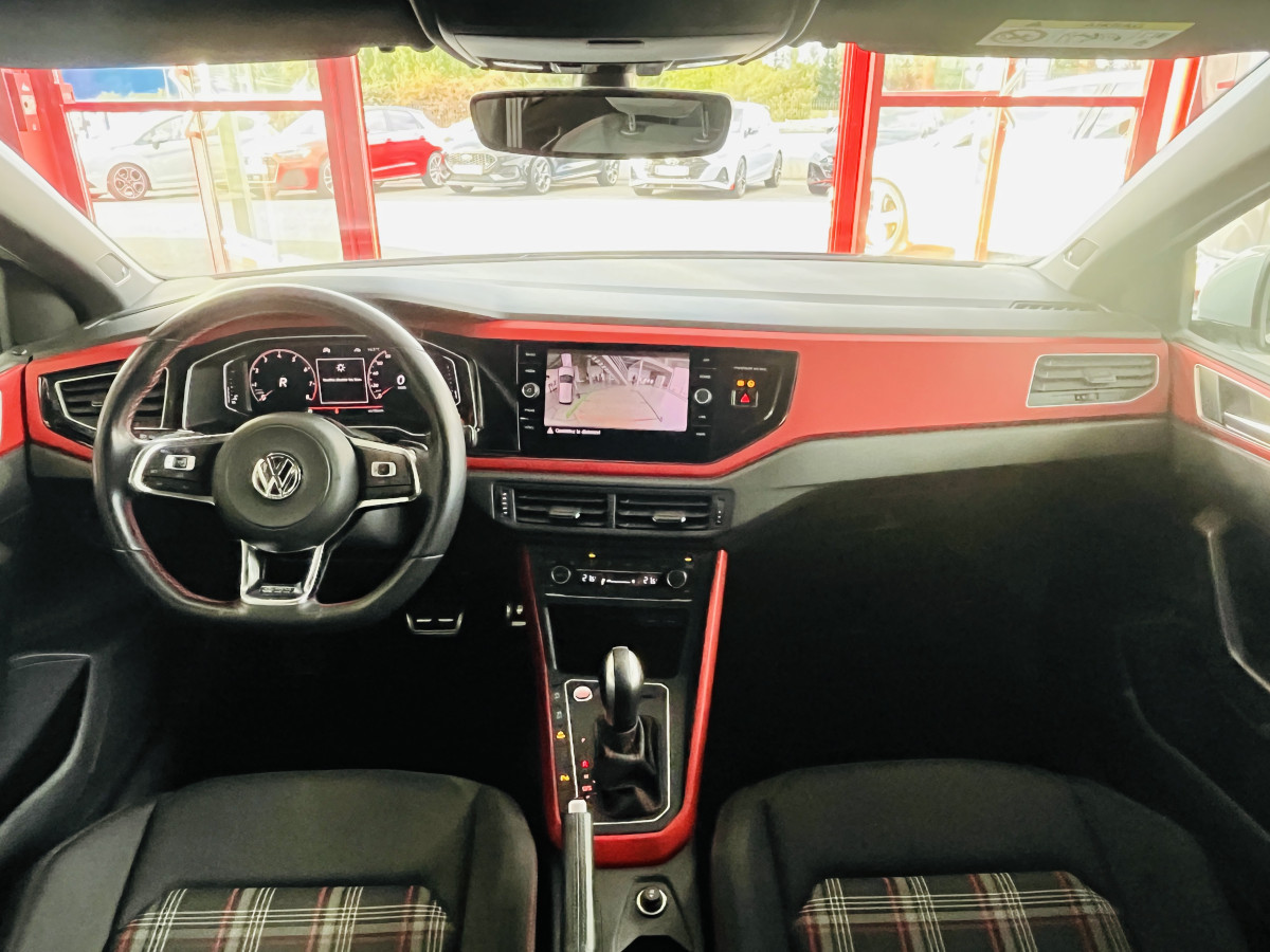 VOLKSWAGEN  POLO GTI 2,0 TSI 200 DSG6 TOIT PANORAMIQUE GPS ANDROID  CAMERA HIFI BEATS KEYLESS  APPLE CARPLAY DMS REGULATEUR ADAPTATIF LIMITEUR PARK PILOT JANTES BRESCIA FULL LED  EXCELLENT ETAT