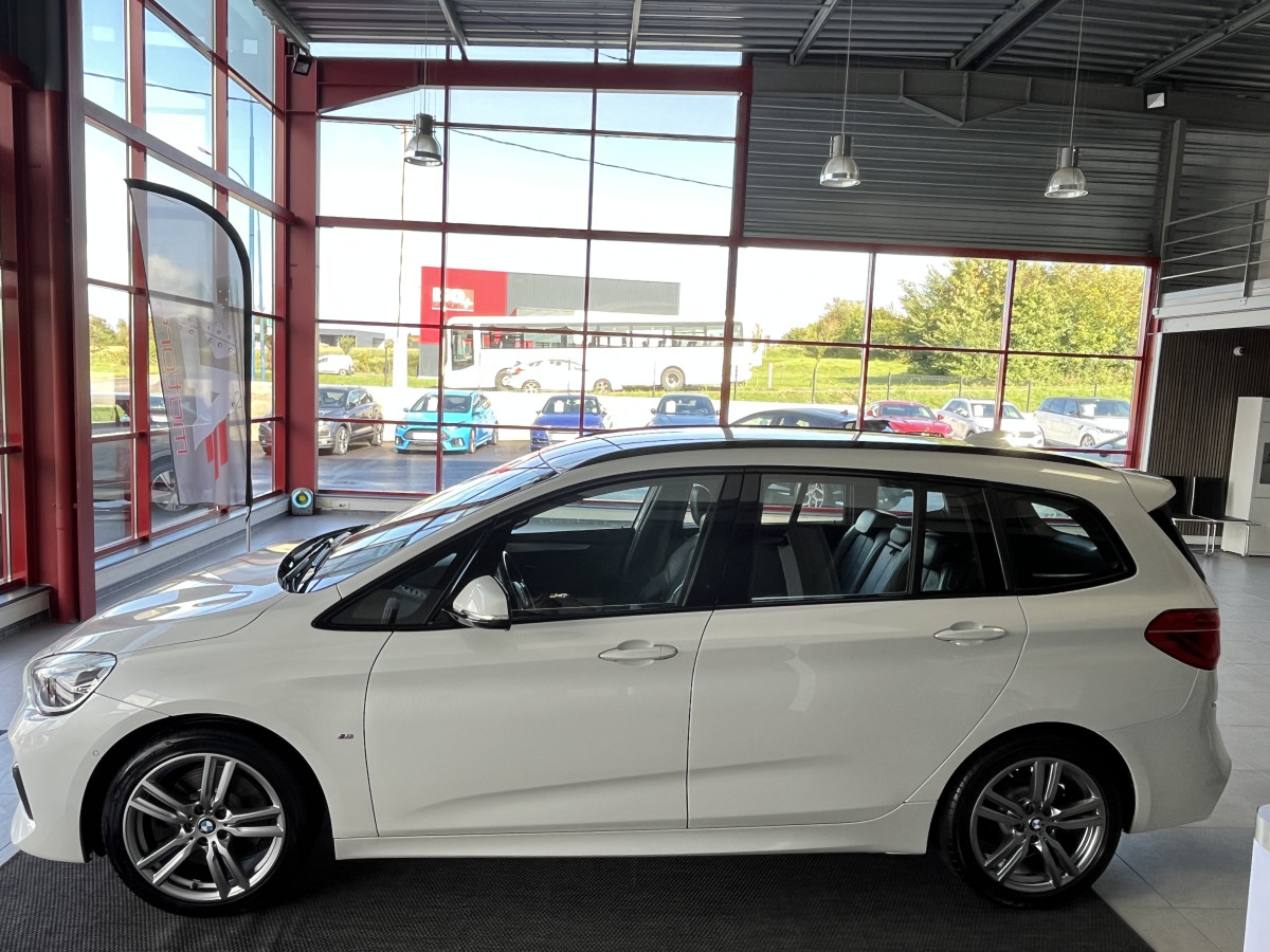 BMW SERIE GRAND TOURER 218 D 150 PACK M SPORT 7 PLACES  ATTELAGE GPS CAMERA REGULATEUR LIMITEUR KEYLESS  AFFICHAGE TETE HAUTE  PARK PILOT FULL LED JANTES 18 EXCELLENT ETAT