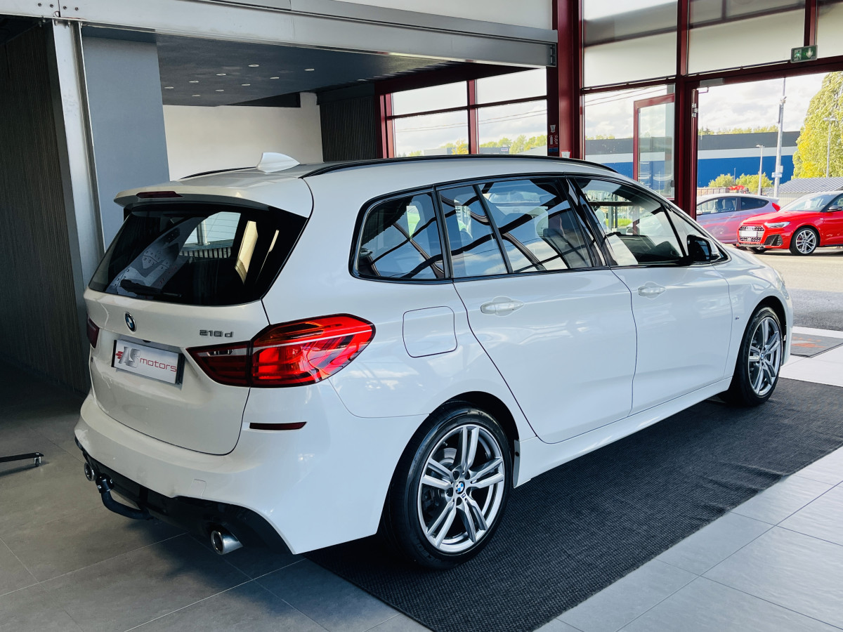 BMW SERIE GRAND TOURER 218 D 150 PACK M SPORT 7 PLACES  ATTELAGE GPS CAMERA REGULATEUR LIMITEUR KEYLESS  AFFICHAGE TETE HAUTE  PARK PILOT FULL LED JANTES 18 EXCELLENT ETAT