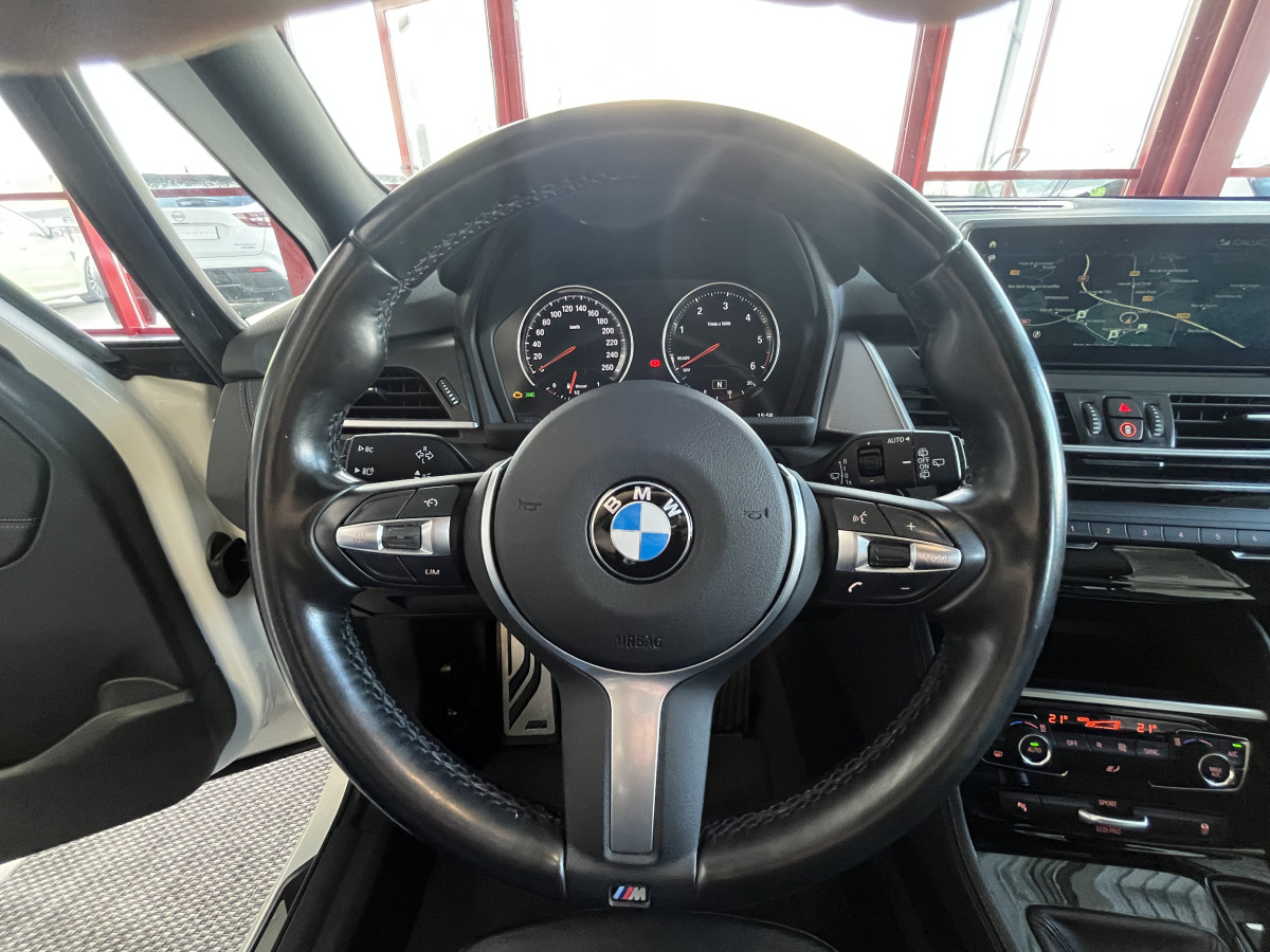 BMW SERIE GRAND TOURER 218 D 150 PACK M SPORT 7 PLACES  ATTELAGE GPS CAMERA REGULATEUR LIMITEUR KEYLESS  AFFICHAGE TETE HAUTE  PARK PILOT FULL LED JANTES 18 EXCELLENT ETAT
