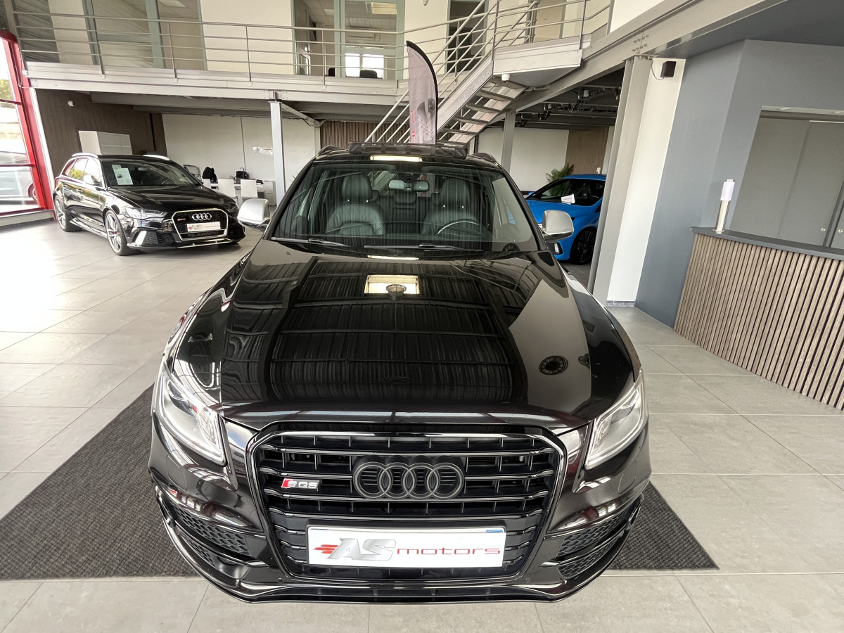 AUDI SQ5 3,0  TDI V6 313 BVA8 QUATTRO TOIT PANORAMIQUE ATTELAGE ELECTRIQUE GPS CAMERA HIFI B&O KEYLESS  REGULATEUR ADAPTATIF BI-XENON  PARK PILOT FULL CUIR  DRIVE SELECT JANTE 21 EXCELLENT ETAT