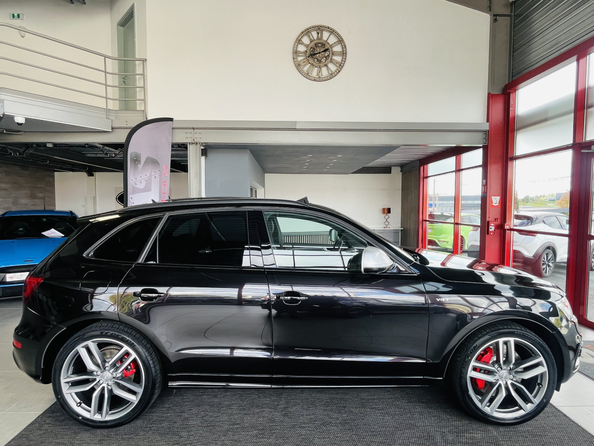 AUDI SQ5 3,0  TDI V6 313 BVA8 QUATTRO TOIT PANORAMIQUE ATTELAGE ELECTRIQUE GPS CAMERA HIFI B&O KEYLESS  REGULATEUR ADAPTATIF BI-XENON  PARK PILOT FULL CUIR  DRIVE SELECT JANTE 21 EXCELLENT ETAT