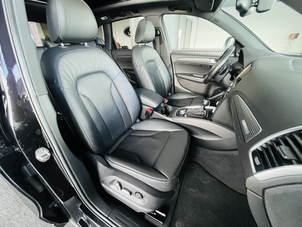 AUDI SQ5 3,0  TDI V6 313 BVA8 QUATTRO TOIT PANORAMIQUE ATTELAGE ELECTRIQUE GPS CAMERA HIFI B&O KEYLESS  REGULATEUR ADAPTATIF BI-XENON  PARK PILOT FULL CUIR  DRIVE SELECT JANTE 21 EXCELLENT ETAT
