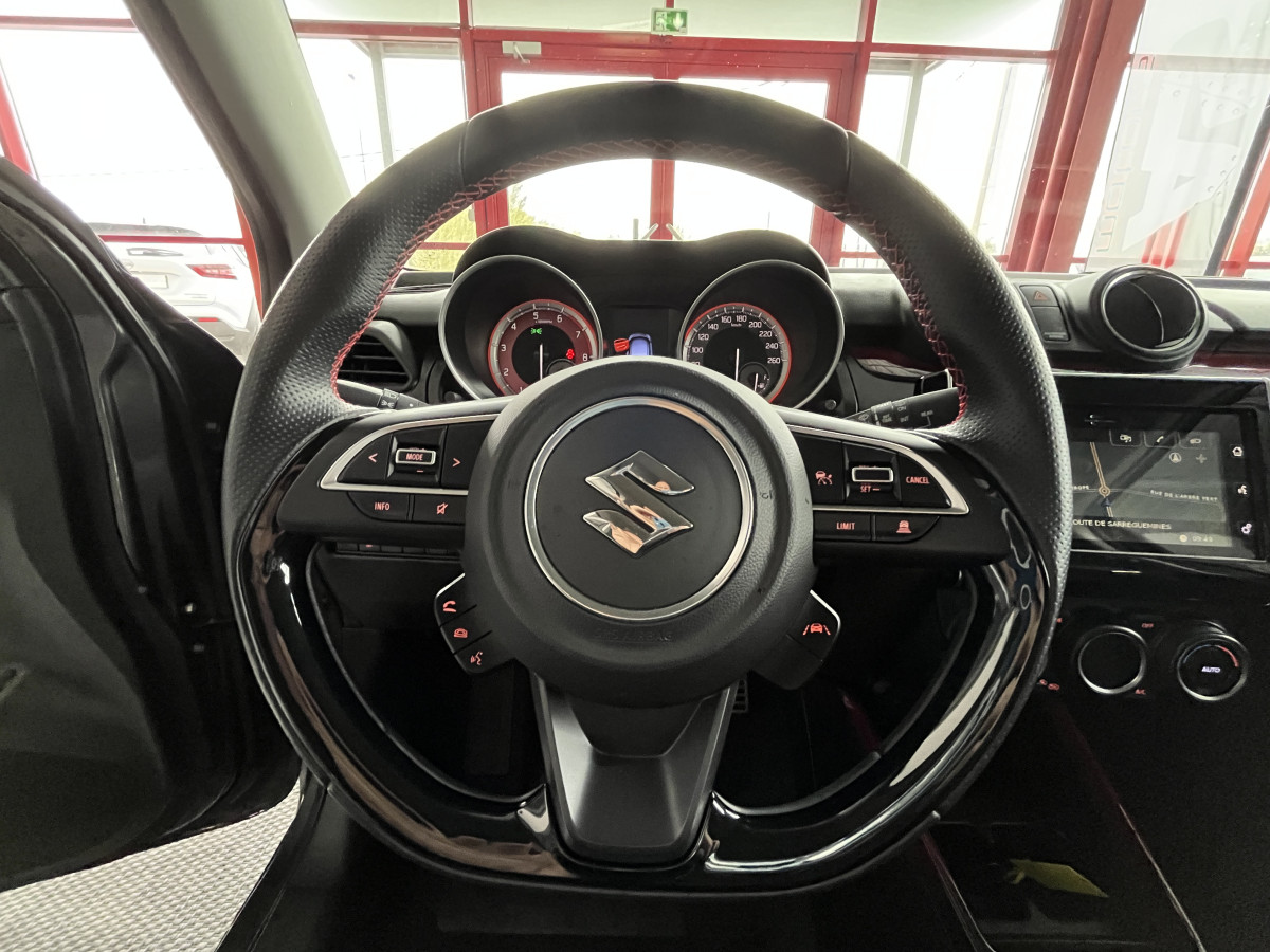 SUZUKI SWIFT SPORT 1,4 129 HYBRID GPS CAMERA FULL LED REGULATEUR LIMITEUR KEYLESS APPLE CARPLAY PARK PILOT EXCELLENT ETAT