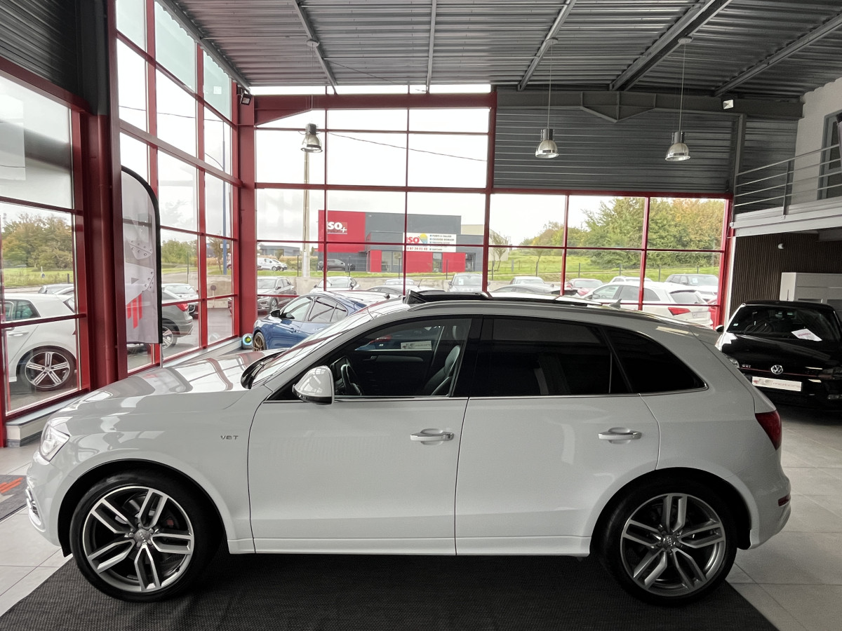 AUDI SQ5 3,0  TDI V6 313 BVA8 QUATTRO TOIT PANORAMIQUE OUVRANT ATTELAGE ELECTRIQUE GPS CAMERA APPLE CARPLAY  HIFI B&O  REGULATEUR  BI-XENON  PARK PILOT  DRIVE SELECT JANTE 21 EXCELLENT ETAT