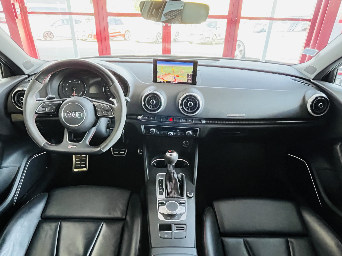 AUDI RS3 SPORTBACK 2,5 TFSI 400 S-TRONIC 7 QUATTRO GPS CAMERA DCC HIFI BANG & OLUFSEN MAGNETIC RIDE APPLE CARPLAY DRIVE SELECT SIEGES RS ECHAPPEMENT RS  FULL LED JANTES ROTOR 19  EXCELLENT ETAT
