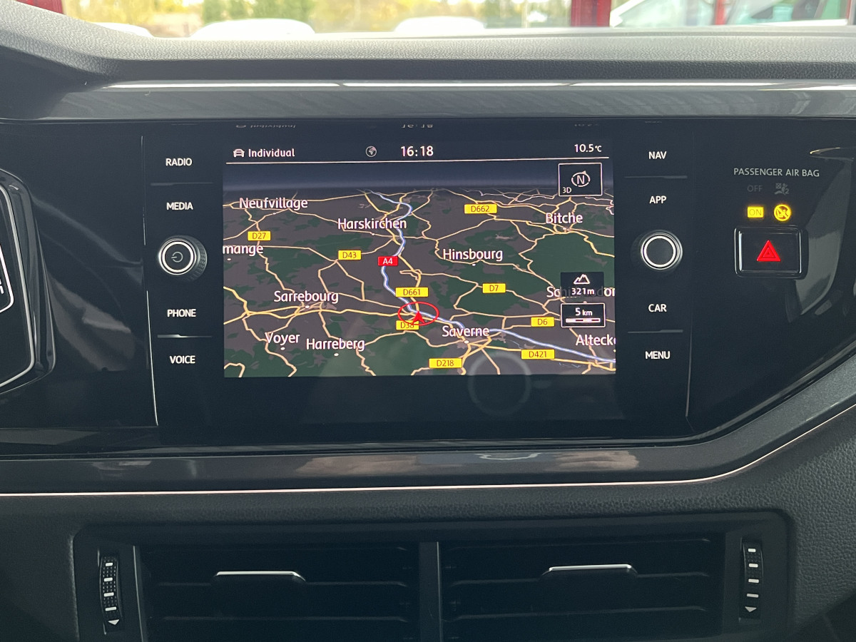 VOLKSWAGEN  POLO 2,0 TSI 200 DSG6 GPS CAMERA  APPLE CARPLAY DMS ACC REGULATEUR LIMITEUR PARK PILOT  JANTES 18  FULL LED EXCELLENT ETAT