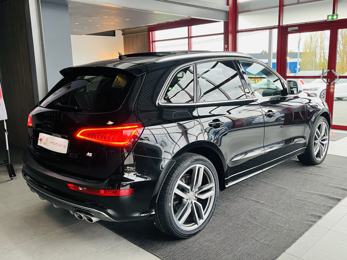 AUDI SQ5 TDI V6 340 PLUS  BVA8 QUATTRO TOIT PANORAMIQUE BI-XENON  GPS CAMERA ATTELAGE KEYLESS BI-XENON REGULATEUR ADAPTATIF ALU BROSSE DRIVE SELECT JANTES 21  EXCELLENT ETAT