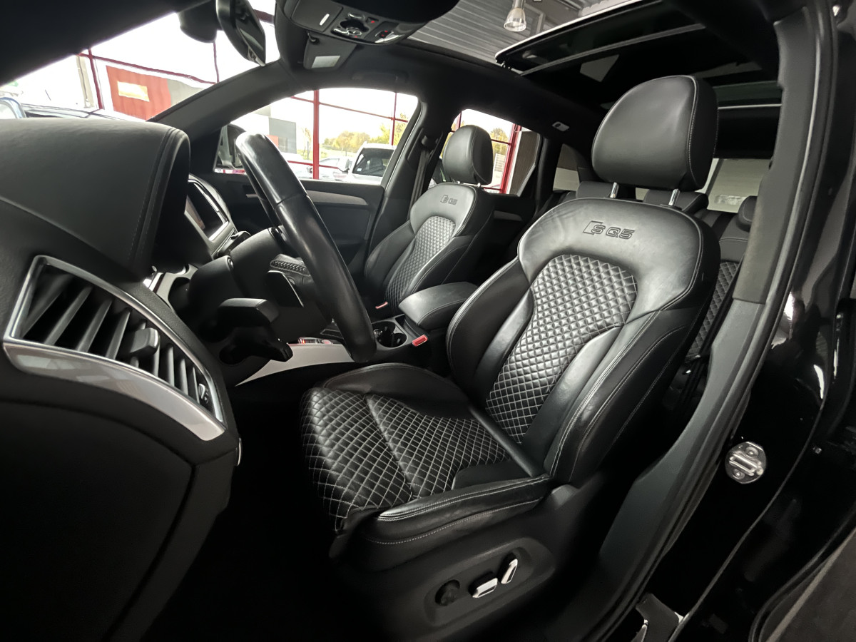 AUDI SQ5 TDI V6 340 PLUS  BVA8 QUATTRO TOIT PANORAMIQUE BI-XENON  GPS CAMERA ATTELAGE KEYLESS BI-XENON REGULATEUR ADAPTATIF ALU BROSSE DRIVE SELECT JANTES 21  EXCELLENT ETAT
