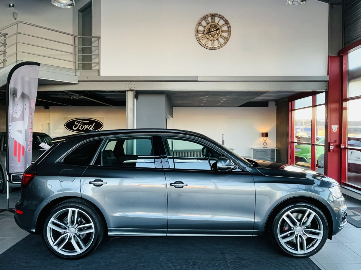AUDI SQ5 3,0  TDI V6 326 COMPETITION  BVA8 QUATTRO ATTELAGE ELECTRIQUE GPS CAMERA  ALU BROSSE REGULATEUR ADAPTATIF BI-XENON  PARK PILOT  DRIVE SELECT JANTE 21 FINITION BLACK EXCELLENT ETAT