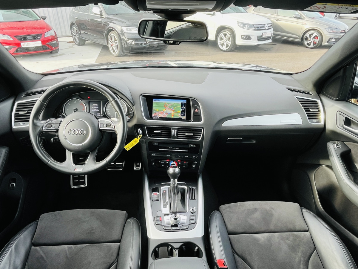 AUDI SQ5 3,0  TDI V6 326 COMPETITION  BVA8 QUATTRO ATTELAGE ELECTRIQUE GPS CAMERA  ALU BROSSE REGULATEUR ADAPTATIF BI-XENON  PARK PILOT  DRIVE SELECT JANTE 21 FINITION BLACK EXCELLENT ETAT