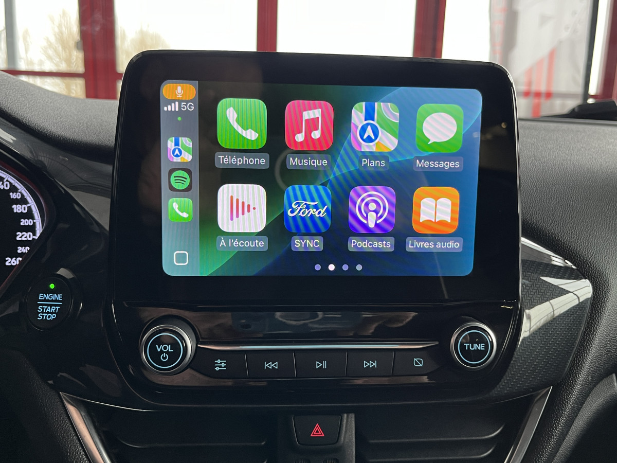 FORD FIESTA ST 1,5 200 PACK PERFORMANCE DIFFERENTIEL LAUNCH CONTROL GPS CAMERA  APPLE CARPLAY FEUX HALOGENE  BLUETOOTH REGULATEUR LIMITEUR JANTES 18 EXCELLENT ETAT