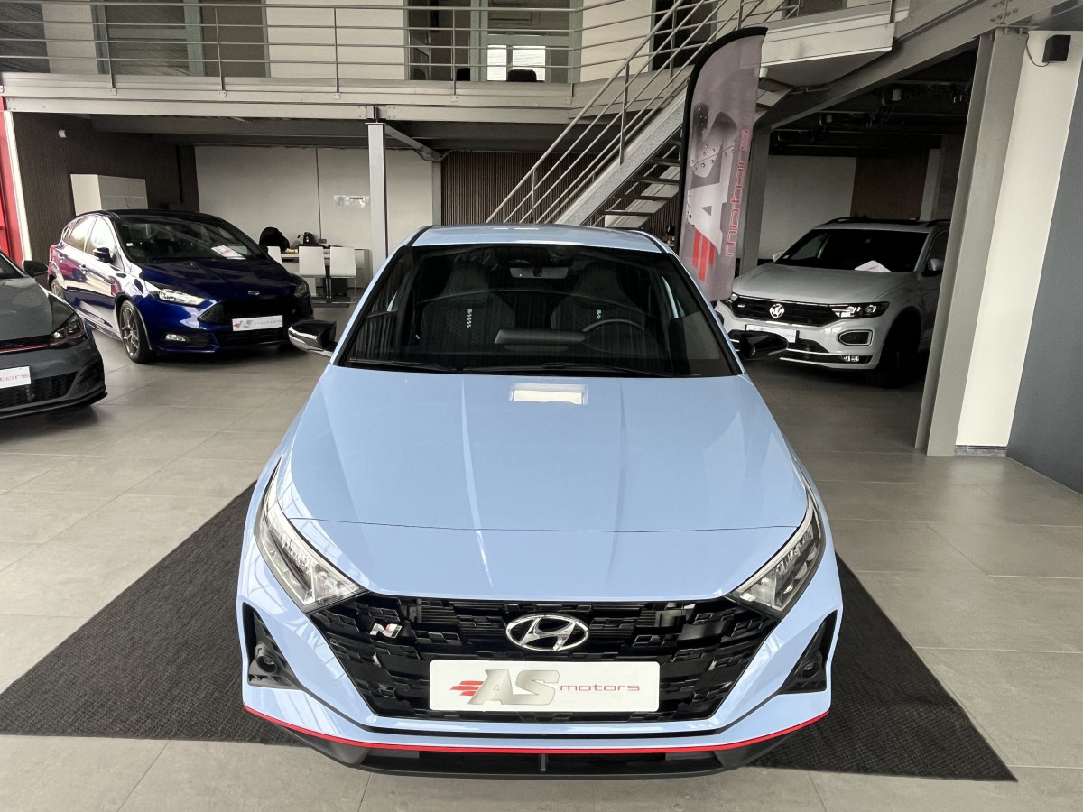 HYUNDAI I20 N 1,6 T-GDI 204 GPS CAMERA APPLE CARPLAY REGULATEUR LIMITEUR KEYLESS VIRTUAL COCKPIT DRIVE SELECT HIFI BOSE FULL LED DIFFERENTIEL A GLISSEMENT ETAT NEUF