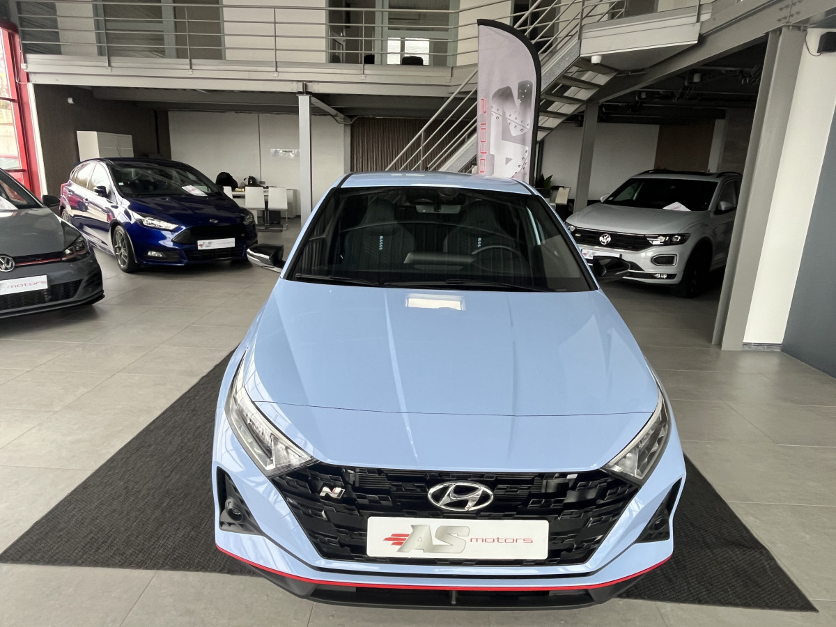 HYUNDAI I20 N 1,6 T-GDI 204 GPS CAMERA APPLE CARPLAY REGULATEUR LIMITEUR KEYLESS VIRTUAL COCKPIT DRIVE SELECT HIFI BOSE FULL LED DIFFERENTIEL A GLISSEMENT ETAT NEUF