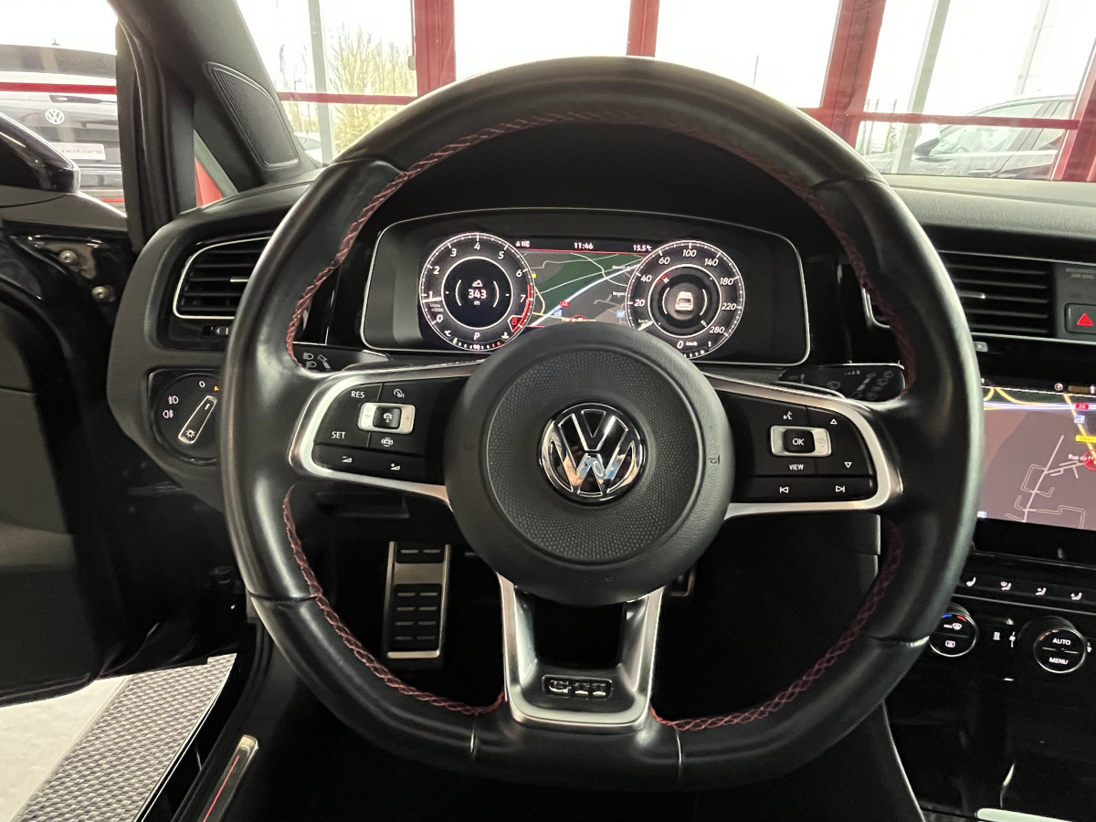 VW GOLF 7 GTI PERFORMANCE 2,0 TSI 245 DSG7 GPS CAMERA APPLE CAR PLAY ACC DCC DIGITAL KEYLESS COCKPIT LIMITEUR REGULATEUR ADAPTATIF FULL LED JANTES BRESCIA EXCELLENT ETAT