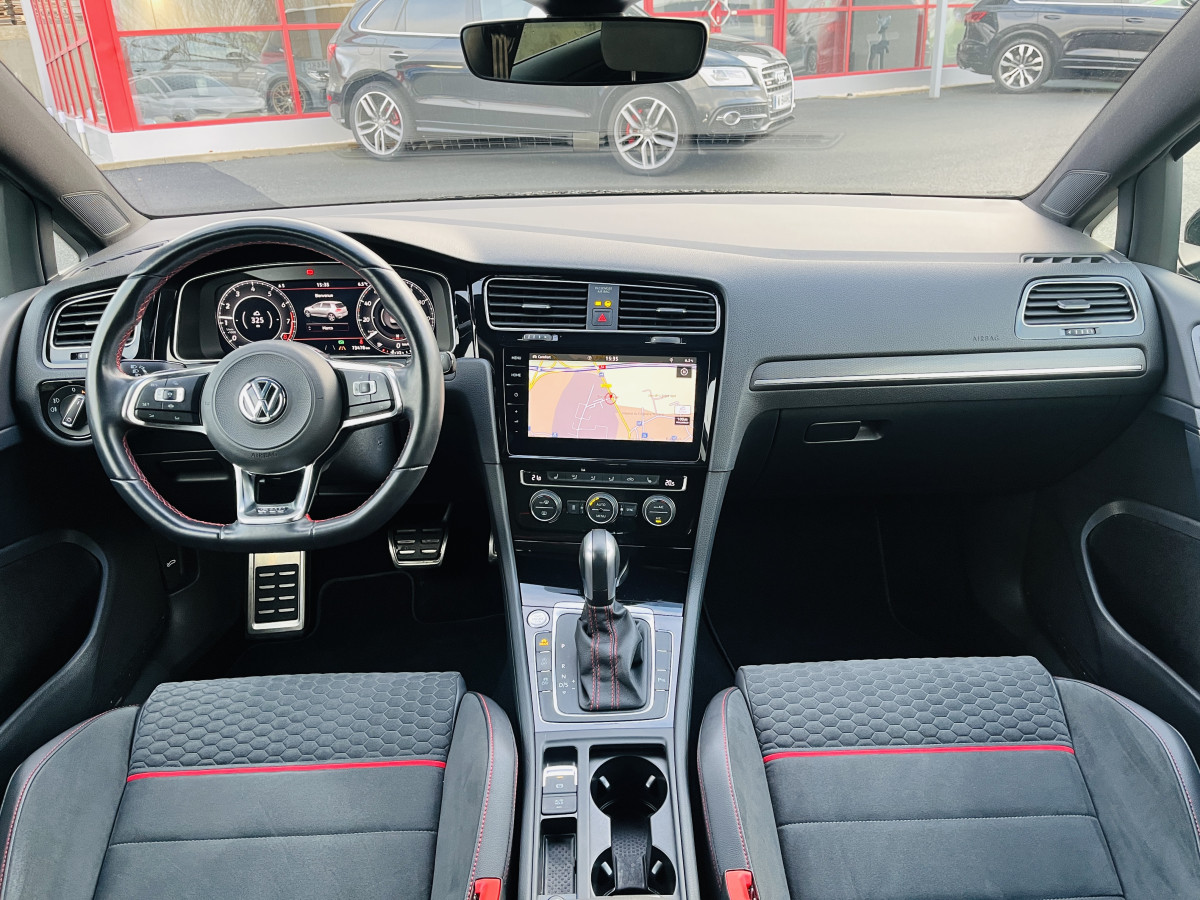 VW GOLF 7 GTI PERFORMANCE 2,0 TSI 245 DSG7 GPS CAMERA APPLE CAR PLAY ACC DCC DIGITAL KEYLESS COCKPIT LIMITEUR REGULATEUR ADAPTATIF FULL LED JANTES BRESCIA EXCELLENT ETAT