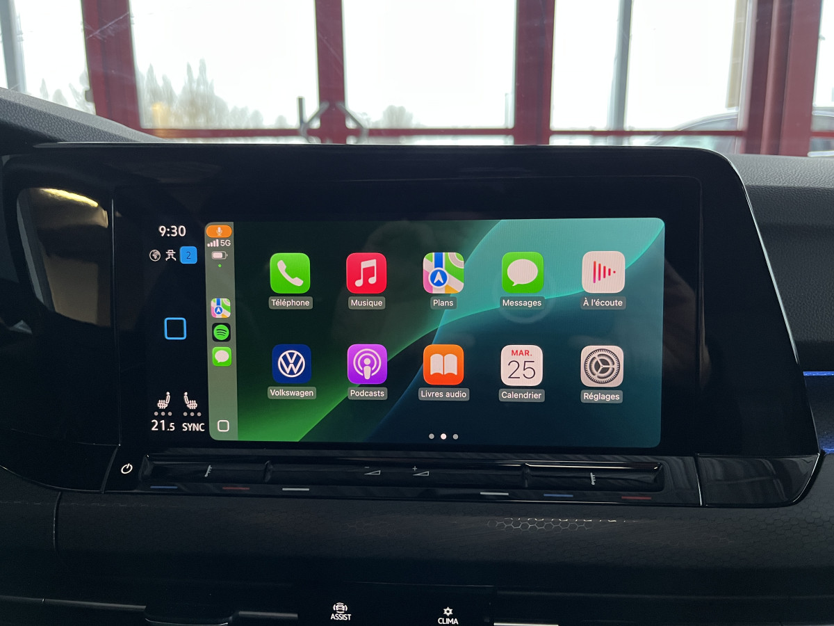 VOLKSWAGEN GOLF 8 GTD 2,0 TDI 200 DSG7 TOIT PANORAMIQUE GPS CAMERA  ATTELAGE  REGULATEUR ADAPTATIF  LIMITEUR FULL LED APPLE CARPLAY KEYLESS  EXCELLENT ETAT