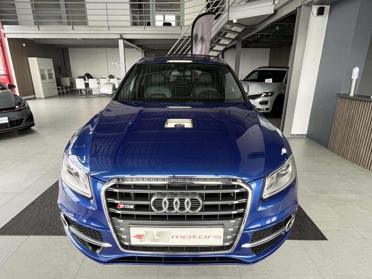 AUDI SQ5 TDI V6 313 QUATTRO BVA8 QUATTRO TOIT PANORAMIQUE  ATTELAGE ELECTRIQUE GPS CAMERA KEYLESS HIFI BANG OLUFSEN  REGULATEUR ADAPTATIF BI-XENON  ALU BROSSÉ PARK PILOT  JANTE 21 EXCELLENT ETAT