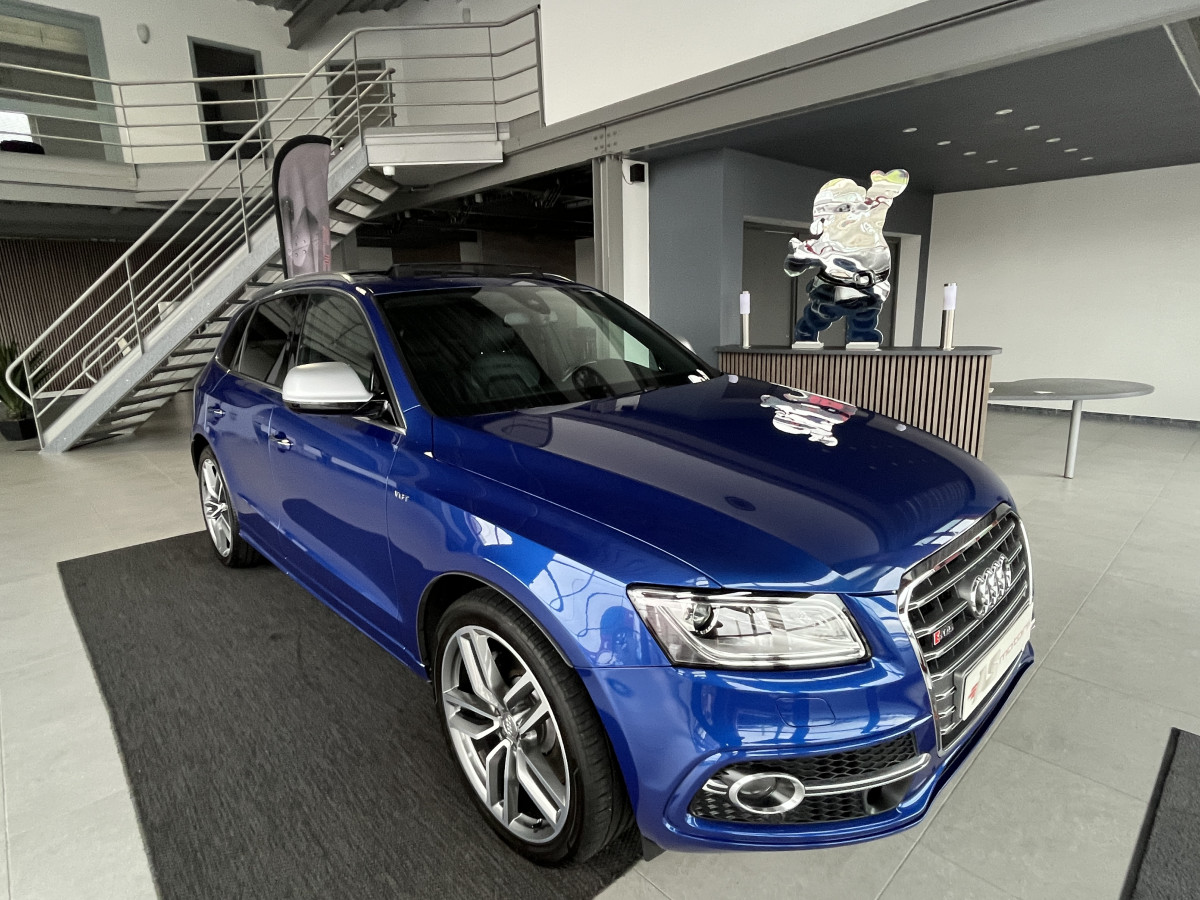 AUDI SQ5 TDI V6 313 QUATTRO BVA8 QUATTRO TOIT PANORAMIQUE  ATTELAGE ELECTRIQUE GPS CAMERA KEYLESS HIFI BANG OLUFSEN  REGULATEUR ADAPTATIF BI-XENON  ALU BROSSÉ PARK PILOT  JANTE 21 EXCELLENT ETAT