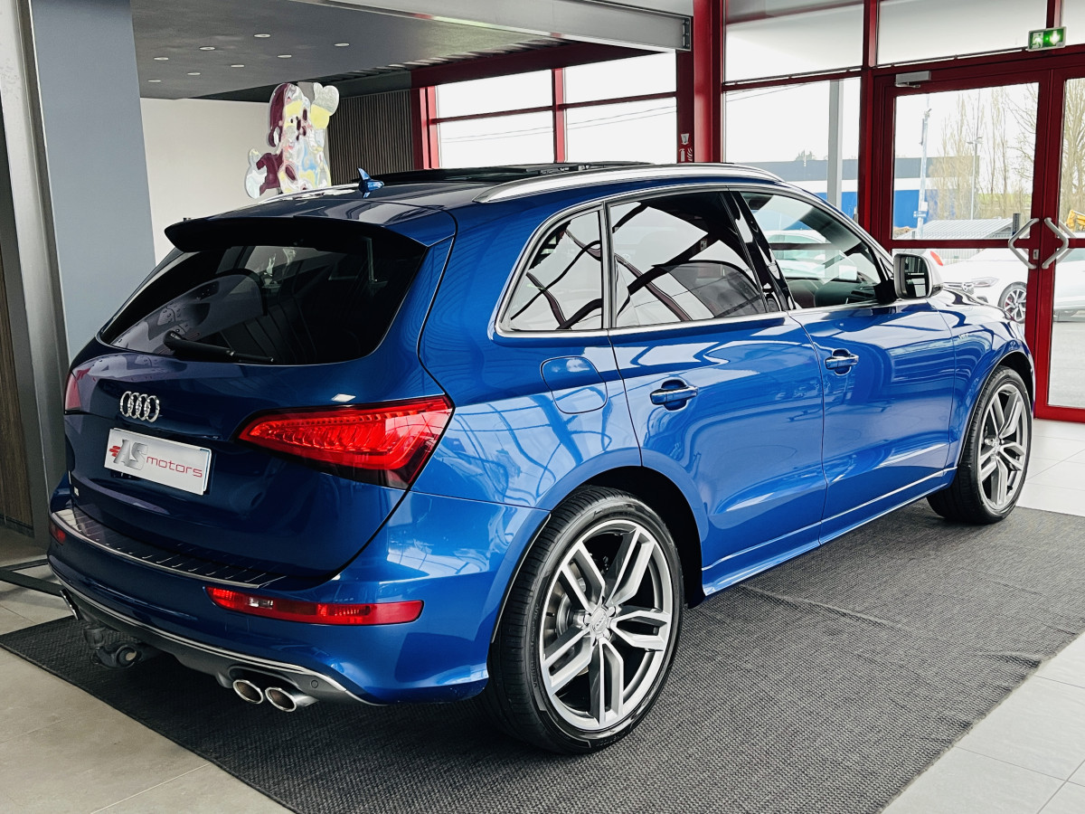 AUDI SQ5 TDI V6 313 QUATTRO BVA8 QUATTRO TOIT PANORAMIQUE  ATTELAGE ELECTRIQUE GPS CAMERA KEYLESS HIFI BANG OLUFSEN  REGULATEUR ADAPTATIF BI-XENON  ALU BROSSÉ PARK PILOT  JANTE 21 EXCELLENT ETAT