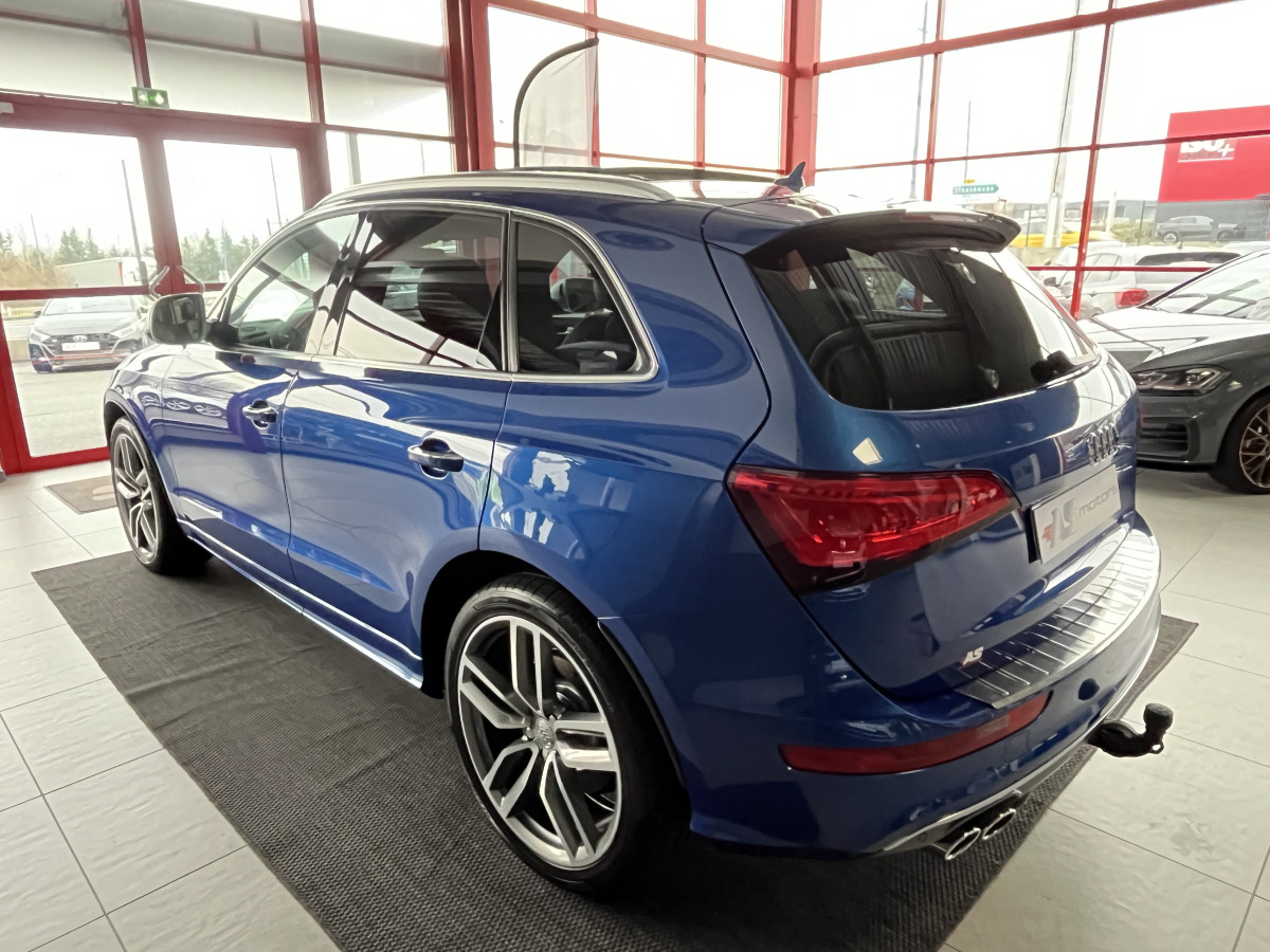 AUDI SQ5 TDI V6 313 QUATTRO BVA8 QUATTRO TOIT PANORAMIQUE  ATTELAGE ELECTRIQUE GPS CAMERA KEYLESS HIFI BANG OLUFSEN  REGULATEUR ADAPTATIF BI-XENON  ALU BROSSÉ PARK PILOT  JANTE 21 EXCELLENT ETAT