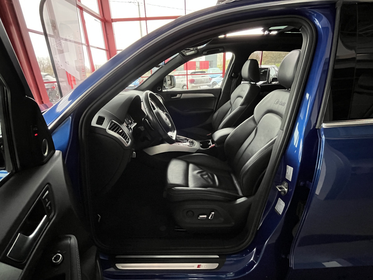 AUDI SQ5 TDI V6 313 QUATTRO BVA8 QUATTRO TOIT PANORAMIQUE  ATTELAGE ELECTRIQUE GPS CAMERA KEYLESS HIFI BANG OLUFSEN  REGULATEUR ADAPTATIF BI-XENON  ALU BROSSÉ PARK PILOT  JANTE 21 EXCELLENT ETAT