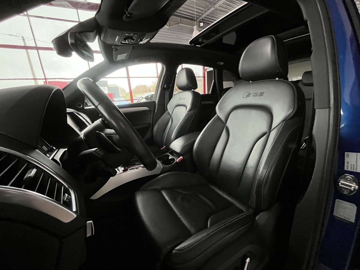 AUDI SQ5 TDI V6 313 QUATTRO BVA8 QUATTRO TOIT PANORAMIQUE  ATTELAGE ELECTRIQUE GPS CAMERA KEYLESS HIFI BANG OLUFSEN  REGULATEUR ADAPTATIF BI-XENON  ALU BROSSÉ PARK PILOT  JANTE 21 EXCELLENT ETAT