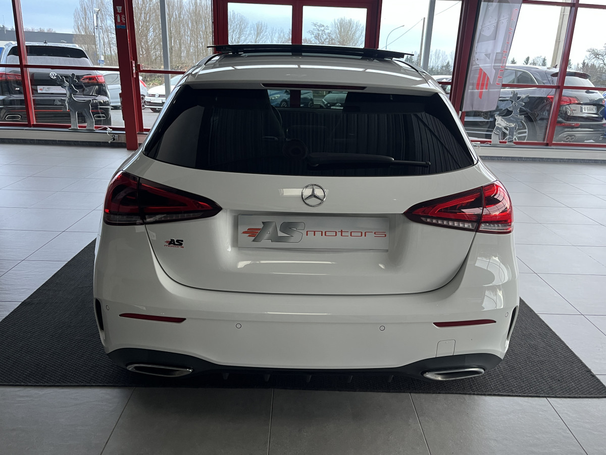 MERCEDES CLASSE A 220 2,0 190  7G-DCT  AMG LINE  TOIT PANORAMIQUE OUVRANT  APPLE CARPLAY GPS KEYLESS REGULATEUR  LIMITEUR MBUX FULL LED PACK AMG PARK PILOT JANTES 18  EXCELLENT ETAT