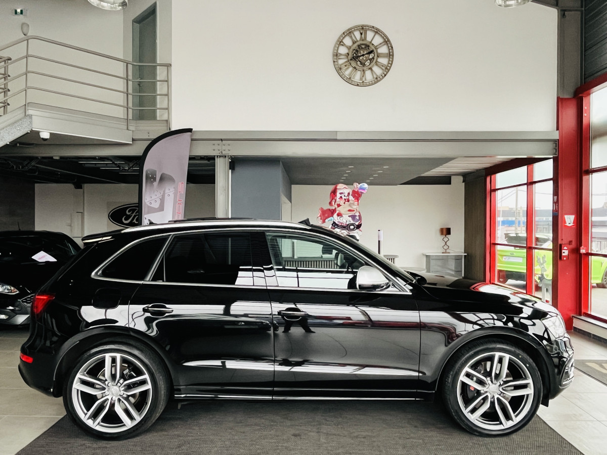 AUDI SQ5 3,0  TDI V6 326 COMPETITION BVA8 QUATTRO TOIT PANORAMIQUE ATTELAGE ELECTRIQUE GPS CAMERA HIFI B&O KEYLESS CARBON   REGULATEUR ADAPTATIF BI-XENON CHAUFFAGE ADDITIONNEL  PARK PILOT  DRIVE SELECT JANTE 21 FULL OPTIONS  EXCELLENT ETAT
