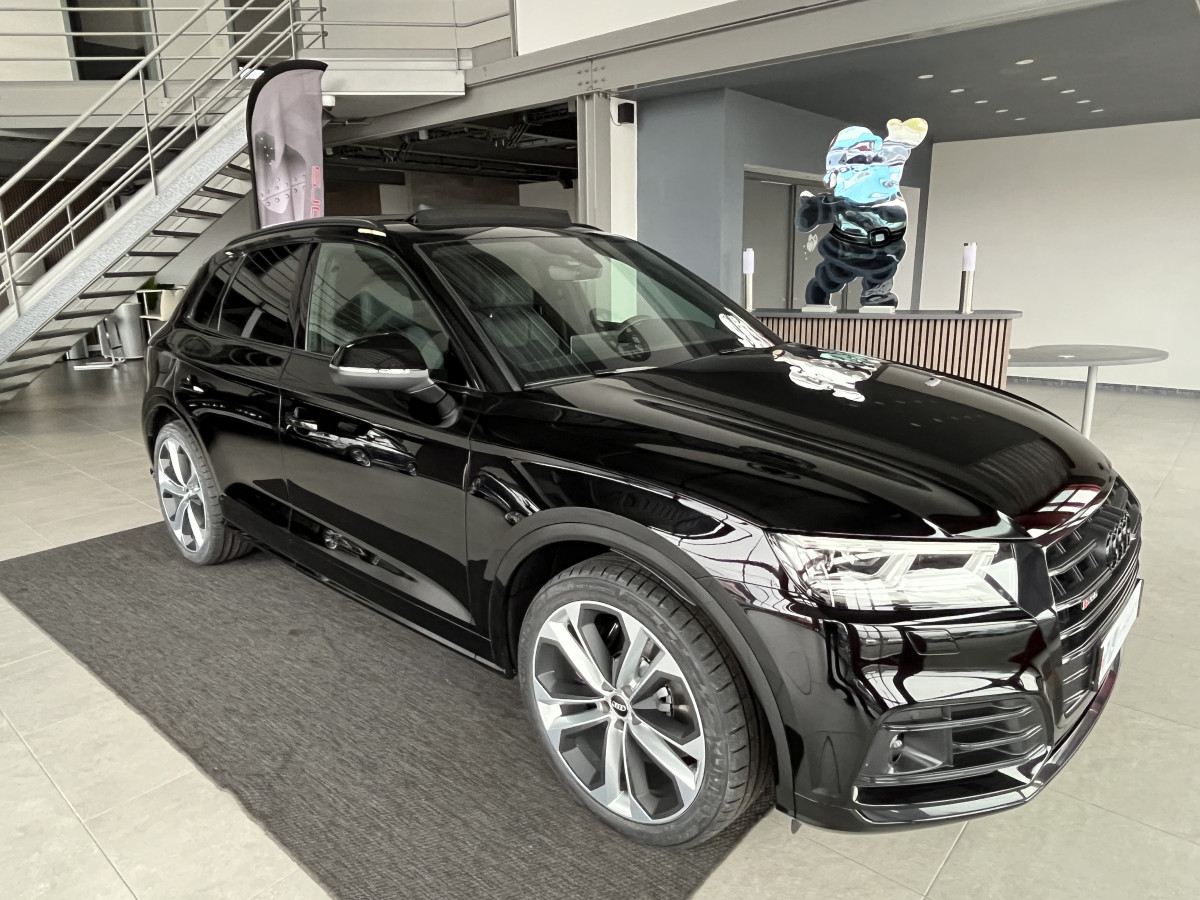 AUDI SQ5 3,0  TDI V6 347 BVA8 QUATTRO TOIT PANORAMIQUE OUVRANT  GPS CAMERA APPLE CARPLAY HIFI B&O KEYLESS  REGULATEUR ADAPTATIF FEUX MATRIX LED   PARK PILOT  DRIVE SELECT JANTE 21 FULL OPTIONS  EXCELLENT ETAT