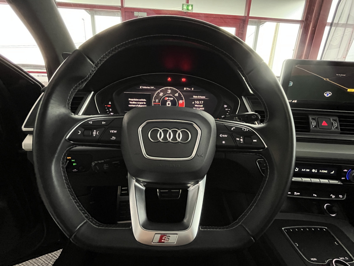 AUDI SQ5 3,0  TDI V6 347 BVA8 QUATTRO TOIT PANORAMIQUE OUVRANT  GPS CAMERA APPLE CARPLAY HIFI B&O KEYLESS  REGULATEUR ADAPTATIF FEUX MATRIX LED   PARK PILOT  DRIVE SELECT JANTE 21 FULL OPTIONS  EXCELLENT ETAT