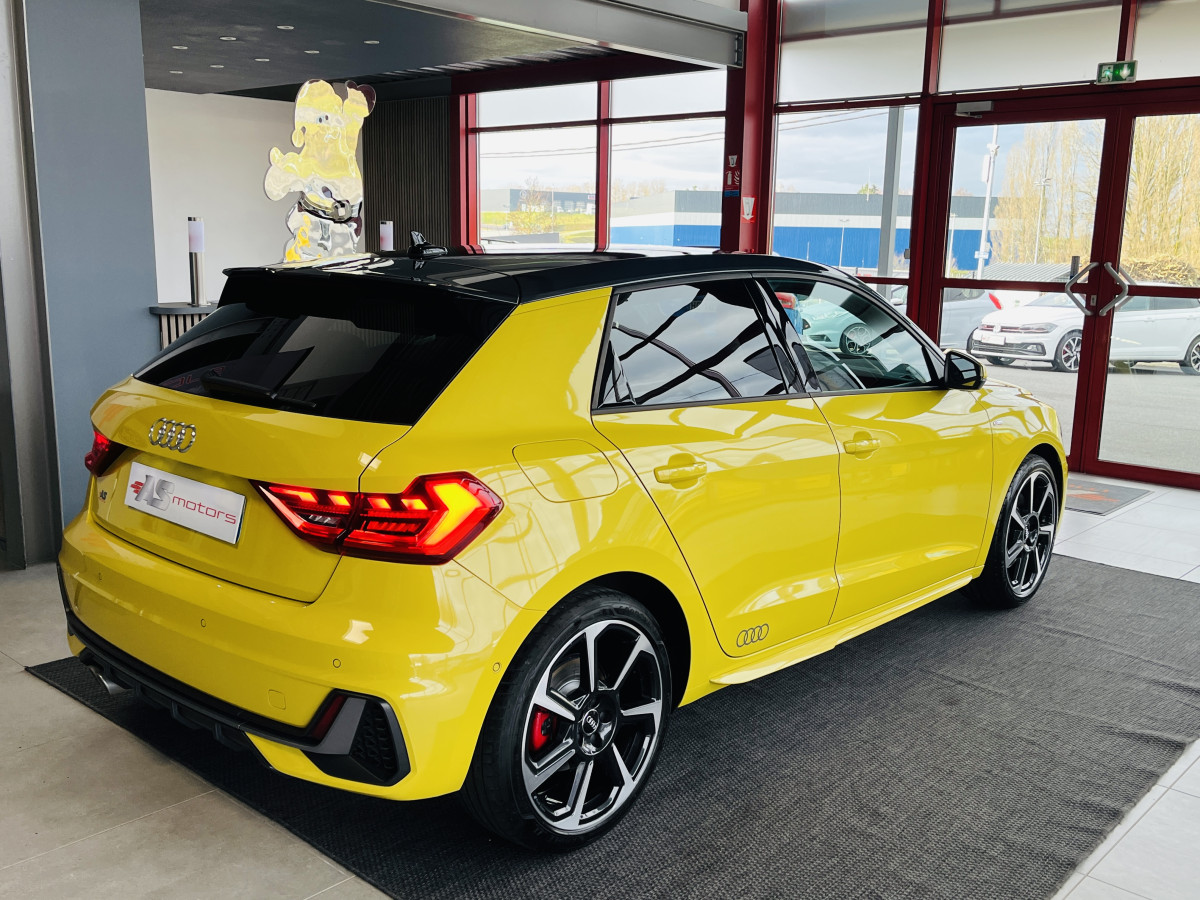 AUDI A1 SPORTBACK  40 TFSI 2,0  200  FULL S-LINE S-TRONIC 6  GPS ANDROID APPLE CARPLAY KEYLESS FULL LED REGULATEUR ADAPTATIF LIMITEUR  DRIVE SELECT DIGITAL HIFI B&O COCKPIT PARK PILOT JANTES ALU 18  EXCELLENT ETAT