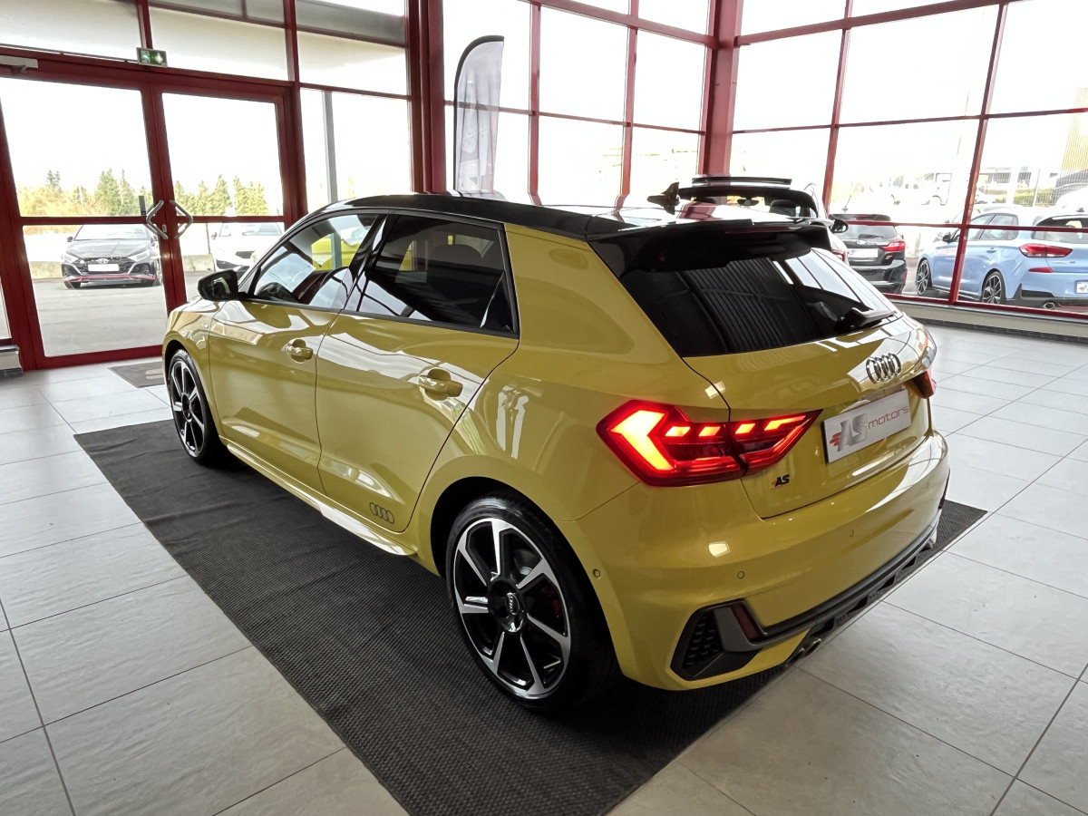 AUDI A1 SPORTBACK  40 TFSI 2,0  200  FULL S-LINE S-TRONIC 6  GPS ANDROID APPLE CARPLAY KEYLESS FULL LED REGULATEUR ADAPTATIF LIMITEUR  DRIVE SELECT DIGITAL HIFI B&O COCKPIT PARK PILOT JANTES ALU 18  EXCELLENT ETAT