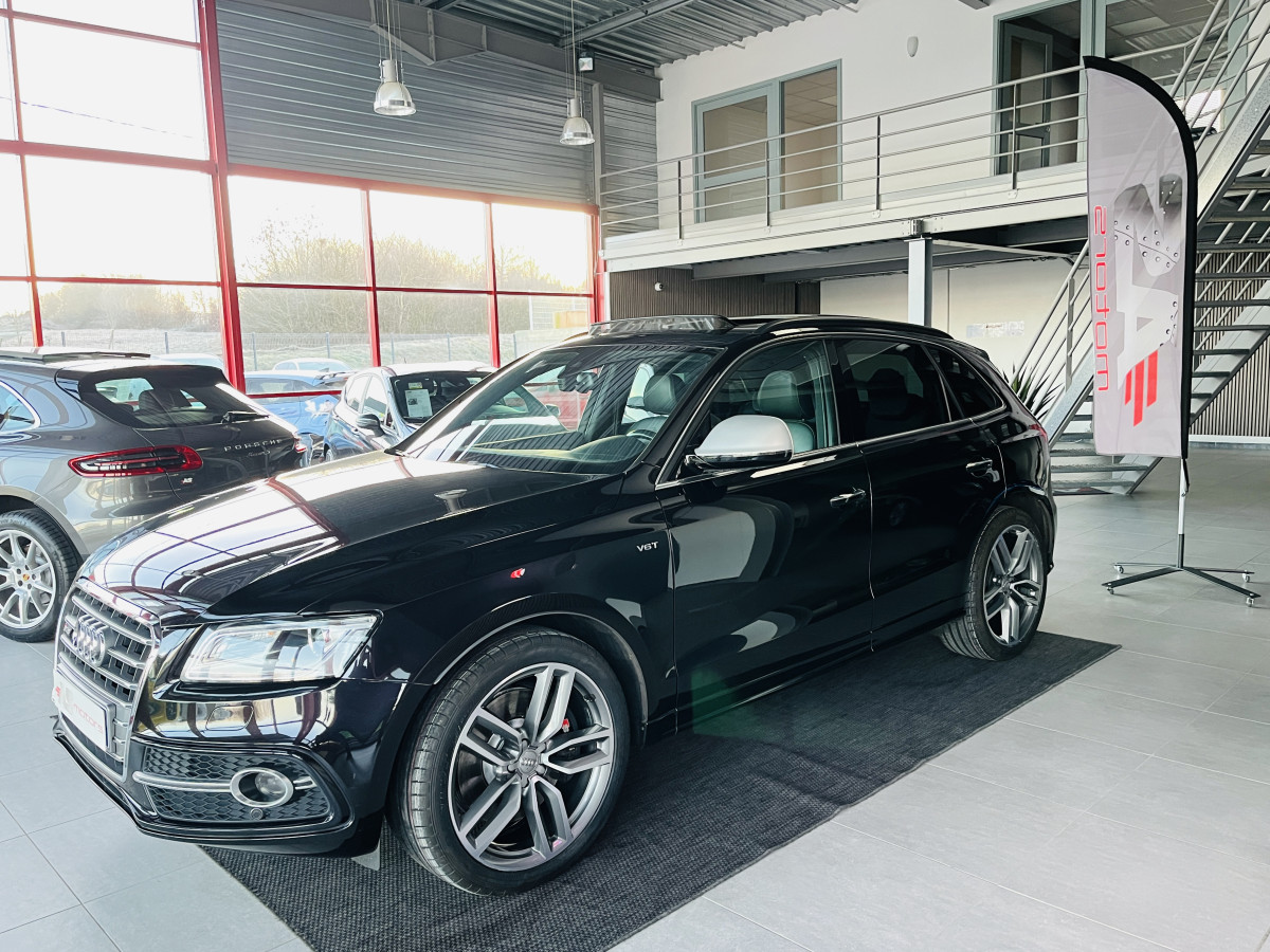 AUDI SQ5 3,0  TDI V6 326 COMPETITION BVA8 QUATTRO TOIT PANORAMIQUE ATTELAGE ELECTRIQUE GPS CAMERA HIFI B&O KEYLESS  REGULATEUR ADAPTATIF BI-XENON  PARK PILOT  DRIVE SELECT JANTE 21 FULL OPTIONS  EXCELLENT ETAT