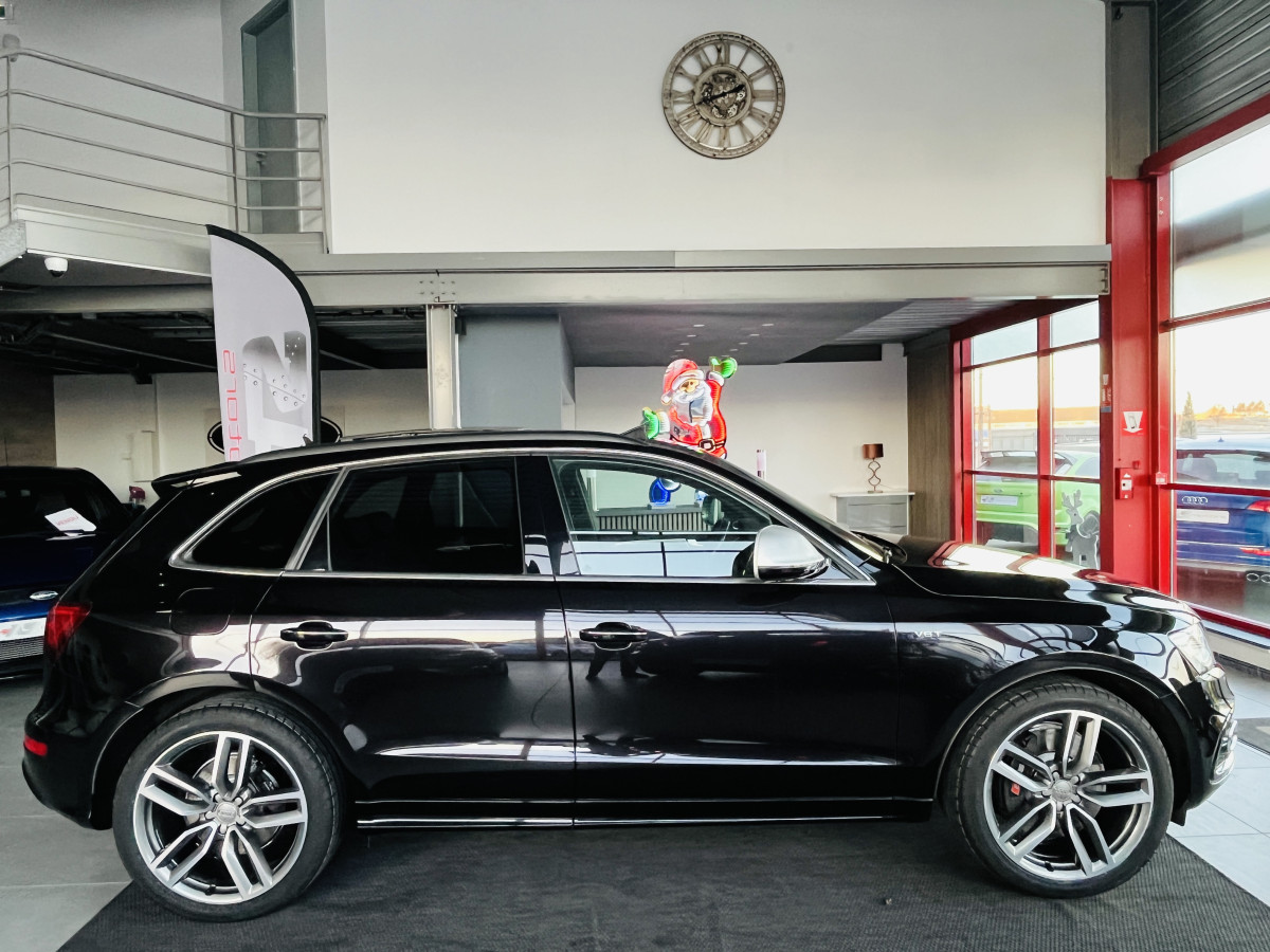 AUDI SQ5 3,0  TDI V6 326 COMPETITION BVA8 QUATTRO TOIT PANORAMIQUE ATTELAGE ELECTRIQUE GPS CAMERA HIFI B&O KEYLESS  REGULATEUR ADAPTATIF BI-XENON  PARK PILOT  DRIVE SELECT JANTE 21 FULL OPTIONS  EXCELLENT ETAT