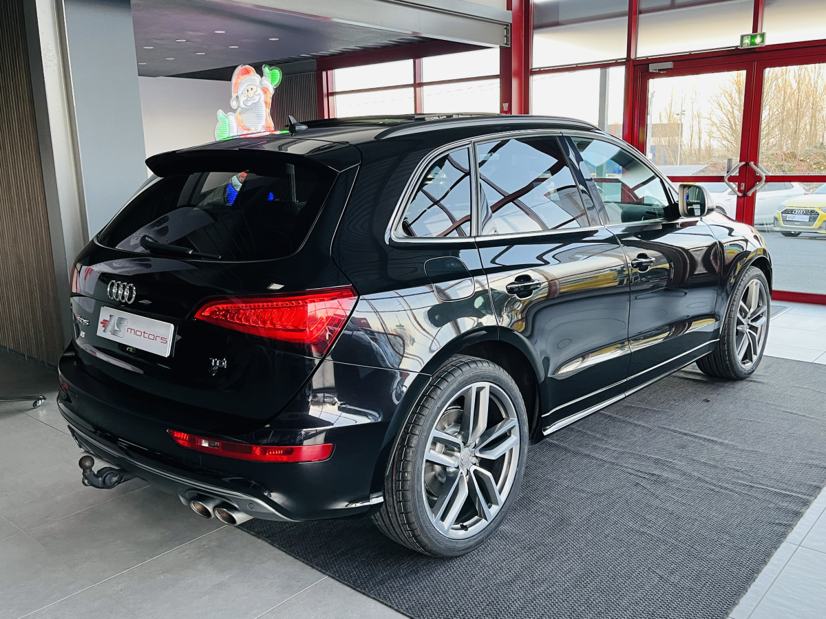 AUDI SQ5 3,0  TDI V6 326 COMPETITION BVA8 QUATTRO TOIT PANORAMIQUE ATTELAGE ELECTRIQUE GPS CAMERA HIFI B&O KEYLESS  REGULATEUR ADAPTATIF BI-XENON  PARK PILOT  DRIVE SELECT JANTE 21 FULL OPTIONS  EXCELLENT ETAT