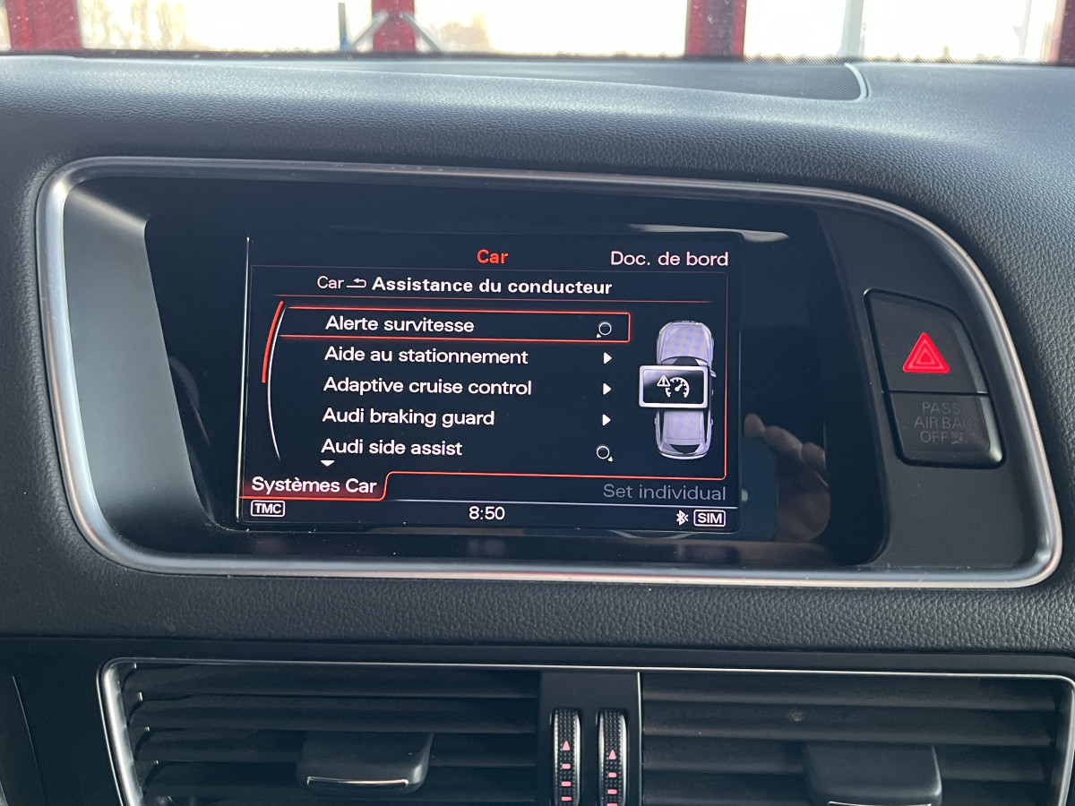 AUDI SQ5 3,0  TDI V6 326 COMPETITION BVA8 QUATTRO TOIT PANORAMIQUE ATTELAGE ELECTRIQUE GPS CAMERA HIFI B&O KEYLESS  REGULATEUR ADAPTATIF BI-XENON  PARK PILOT  DRIVE SELECT JANTE 21 FULL OPTIONS  EXCELLENT ETAT