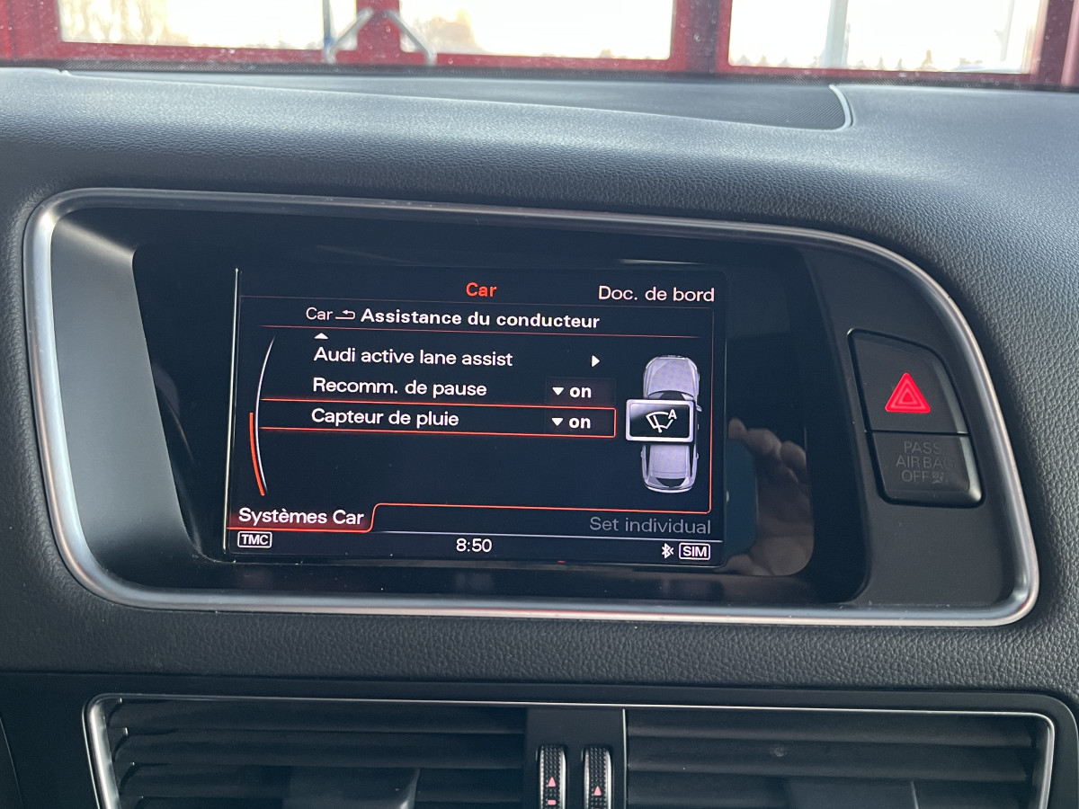 AUDI SQ5 3,0  TDI V6 326 COMPETITION BVA8 QUATTRO TOIT PANORAMIQUE ATTELAGE ELECTRIQUE GPS CAMERA HIFI B&O KEYLESS  REGULATEUR ADAPTATIF BI-XENON  PARK PILOT  DRIVE SELECT JANTE 21 FULL OPTIONS  EXCELLENT ETAT